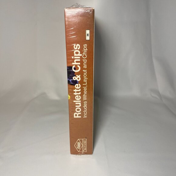 Vtg E.S. Lowe Milton Bradley Co Roulette & Chips Game 8 1/2" Wheel Layout NIP - Picture 2 of 7